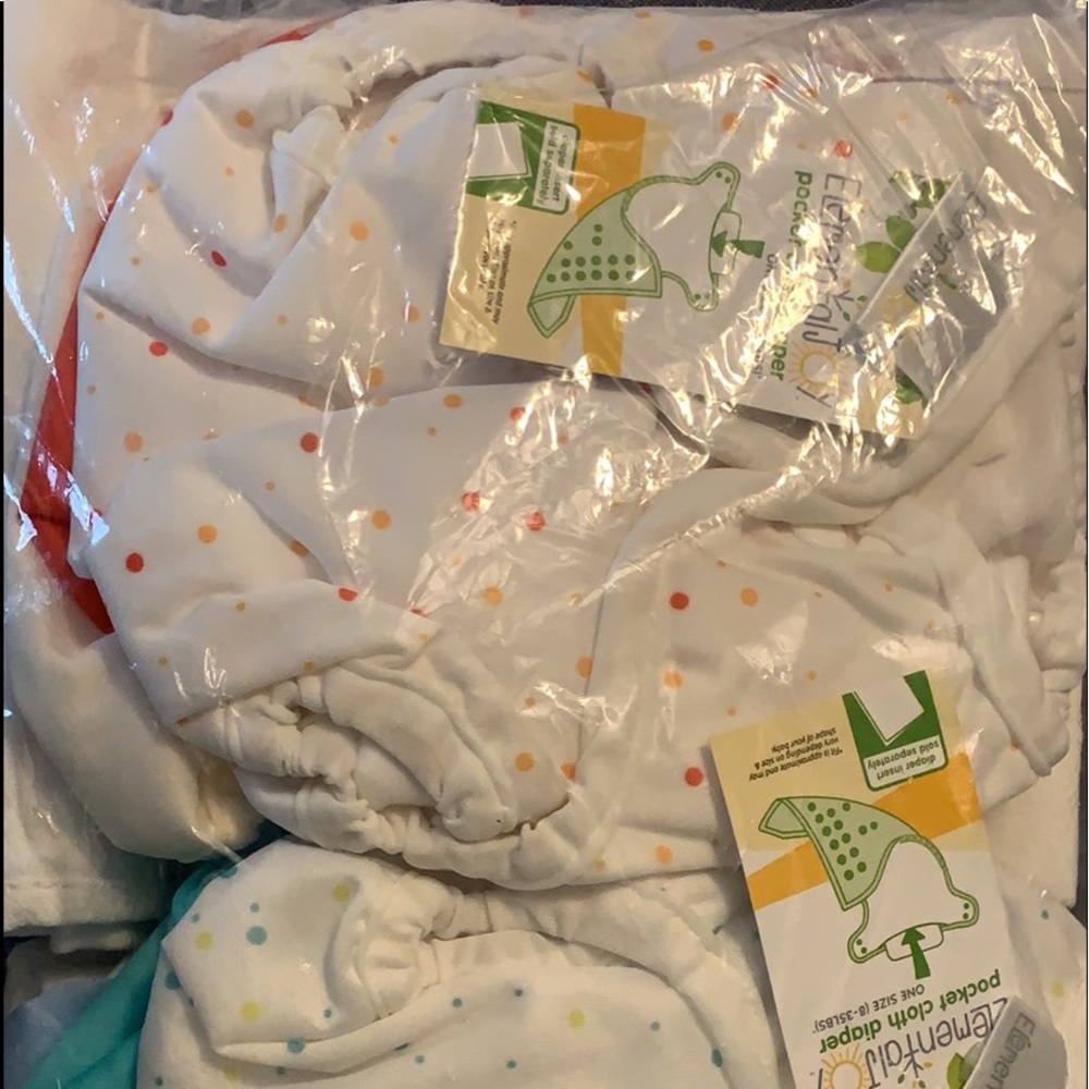 Brand new elemental joy diapers.